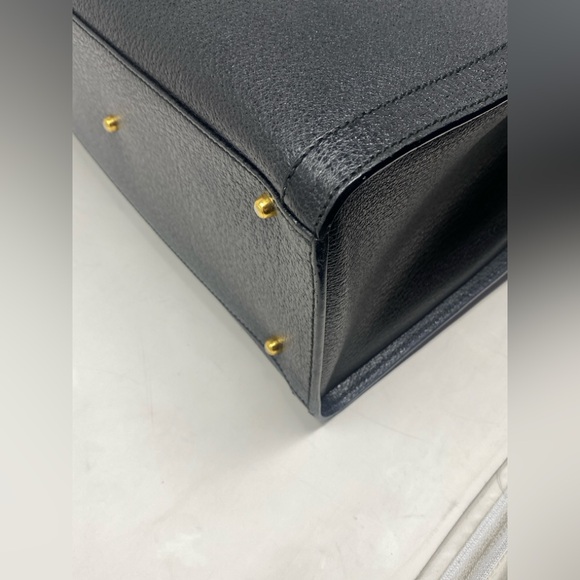 GUCCI vintage “DIANA”Bamboo Leather Tote Black - Picture 7 of 16